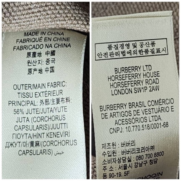 Authentic BURBERRY Canvas Mega Check Medium Ashby Hobo Saddle Bag Yellow/Beige - Picture 11 of 15